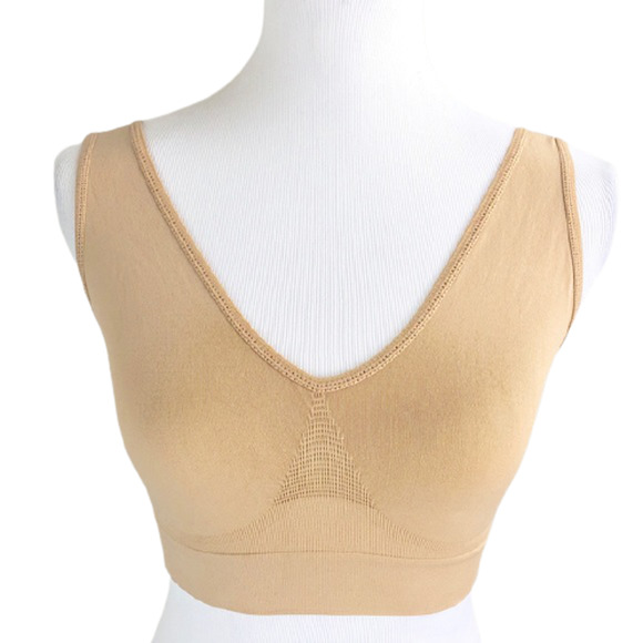 Rhonda Shear Ahh Generation Bra Nude Unpadded Bra Size Large - Picture 3 of 4